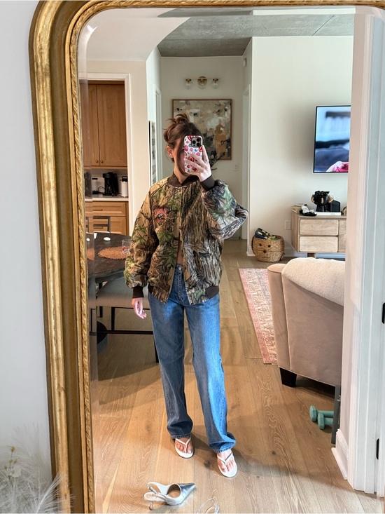 Jackets & Blazers - Camouflage Bomber Jacket - Green Camo
